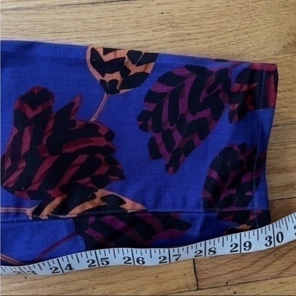 Marc Jacob's Blue Tulip Print Skinny Jeans Size 29 - Picture 5 of 8